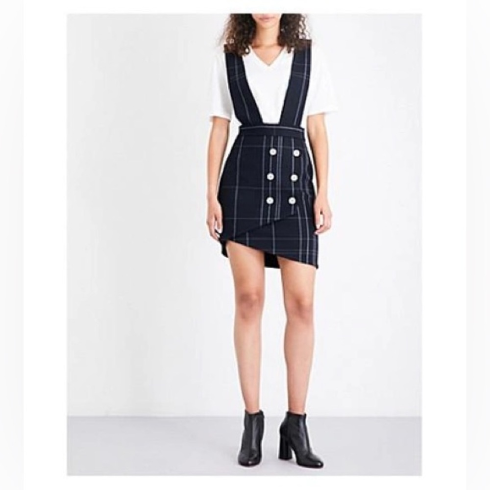 Maje Jola Plaid Skirt with Straps NEW Women’s size 36